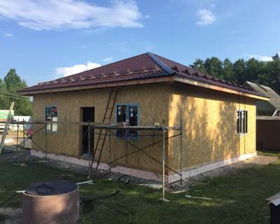 Строительство дома из СИП панелей по индивидуальному проекту в КП &quot;Эрудит&quot; Ленинградской области