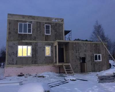 Строительство дома из СИП панелей в г. Всеволожск 
