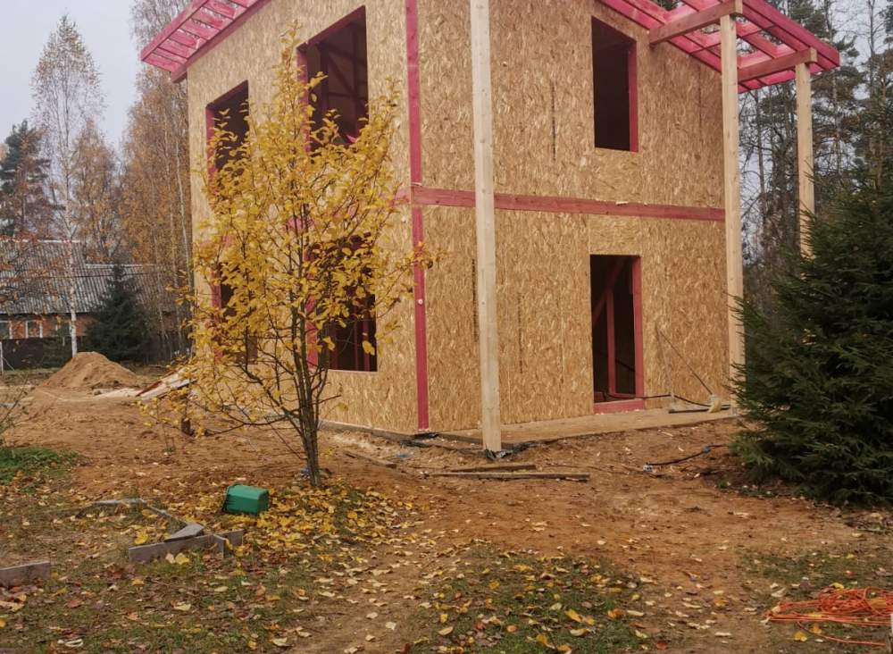 Строительство дома из СИП панелей в д. Васкелово