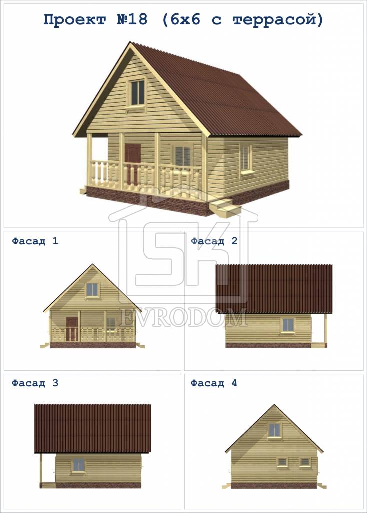 Двухэтажные деревянные бани 