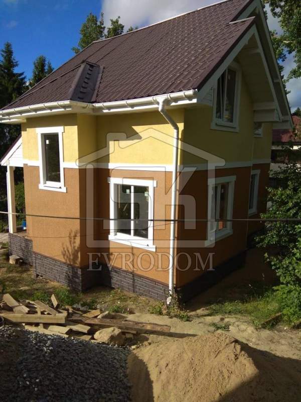 Строительство дома из СИП панелей по типовому проекту &quot;ДЕМО&quot; в п. Токсово Ленинградской области.