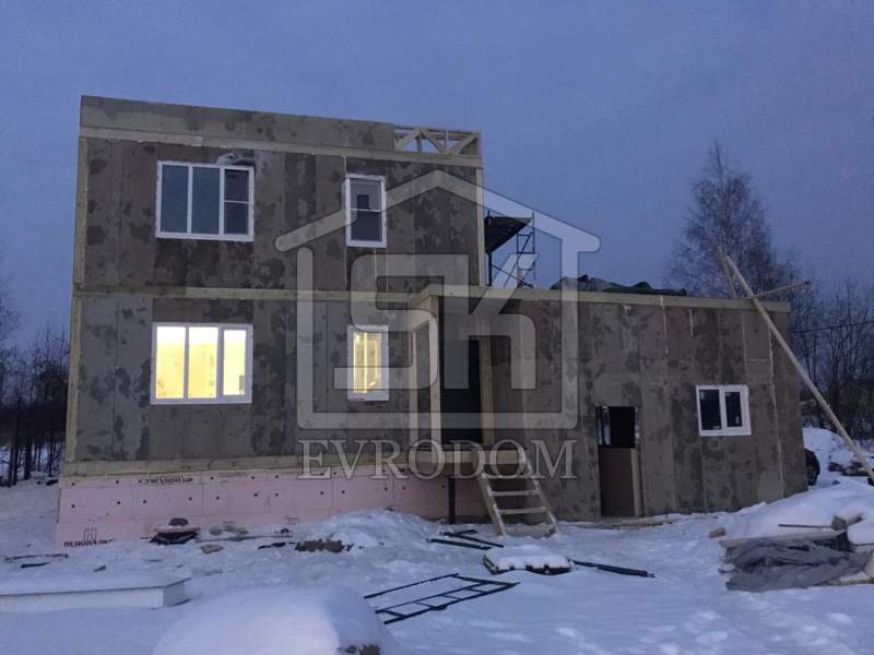 Строительство дома из СИП панелей в г. Всеволожск 