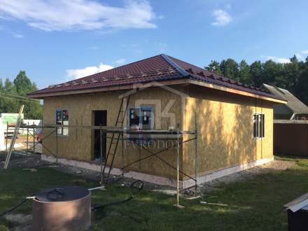 Строительство дома из СИП панелей по индивидуальному проекту в КП &quot;Эрудит&quot; Ленинградской области