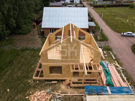 Строительство дома из СИП панелей по индивидуальному проекту в КП &quot;Скандинавские Высоты&quot; Ленинградской области