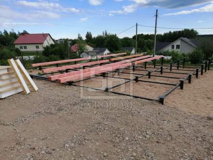 Строительство дома из СИП панелей по индивидуальному проекту в п. Поляны Ленинградской области