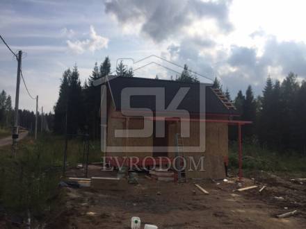 Строительство дома из СИП панелей по индивидуальному проекту в ПКС &quot;Андреевский Флаг&quot; Выборского района.