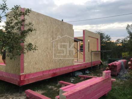 Строительство дома из СИП панелей по индивидуальному проекту в СНТ «Дачное» Ленинградской области