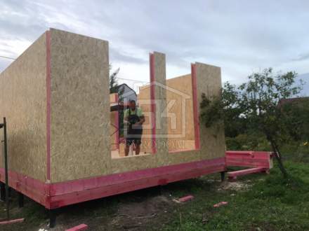 Строительство дома из СИП панелей по индивидуальному проекту в СНТ «Дачное» Ленинградской области