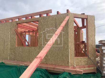 Строительство дома из СИП панелей по типовому проект «Мерлен» ЖСК Агрополис