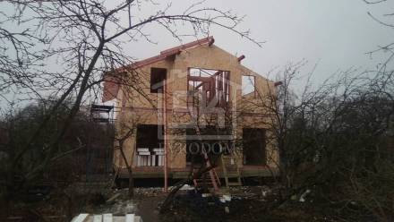 Строительство дома из СИП панелей по типовому проекту &quot;ВЕНГЕ&quot; в СНТ &quot;Красный Октябрь&quot; Ленинградской области.