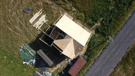 Строительство дома из СИП панелей в д. Хапо Ое 