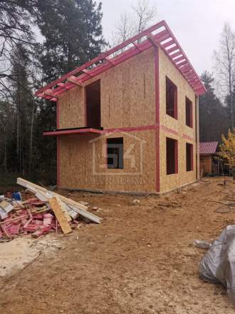 Строительство дома из СИП панелей в д. Васкелово