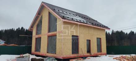 Строительство дома из СИП панелей в д. Волковицы