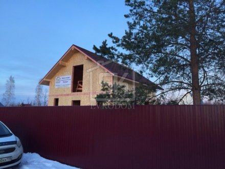 Строительство дома из СИП панелей в г. Павловск Санкт-Петербурга по типовому проекту КЛИО