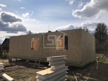 Строительство дома из СИП панелей в п. Сиверский Ленинградской области