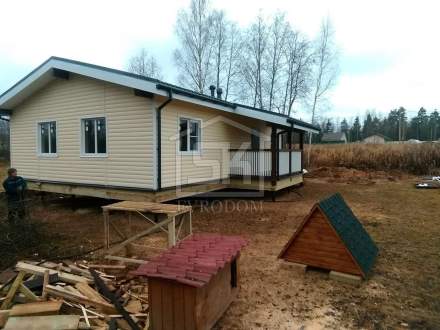 Строительство дома из СИП панелей  в СНТ «Ягодное» Ленинградской области