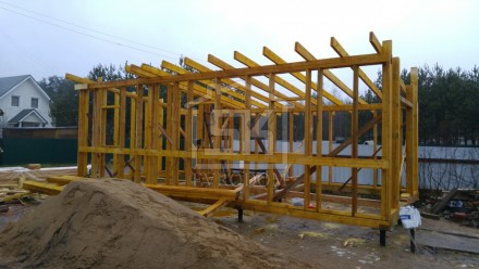 Строительство каркасного дома - мастерская по индивидуальному проекту в СНТ Юбилейное "Ручьи"