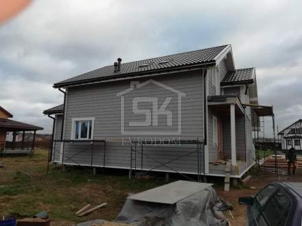 Строительство каркасного дома по индивидуальному проекту в п. Сосново Ленинградской области