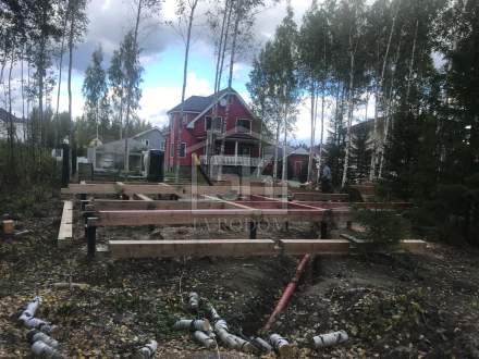 Строительство каркасной Бани в Киссолово по индивидуальному проекту.