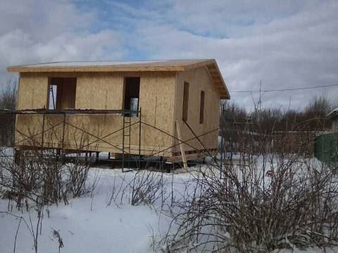 Строительство дома из СИП панелей по индивидуальному проекту в п. Первомайское Ленинградской области
